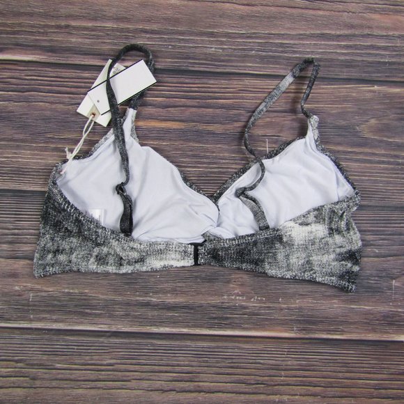 Good American NEW 3XL Size 6 Gray Tie Dye Always Fits Twist Bikini Top Swim - Picture 5 of 7